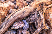 Weathered Wood and Rock