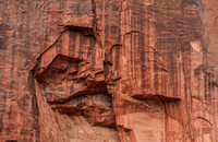 Sheer Rock Cuts in Sandstone at Zion National Park